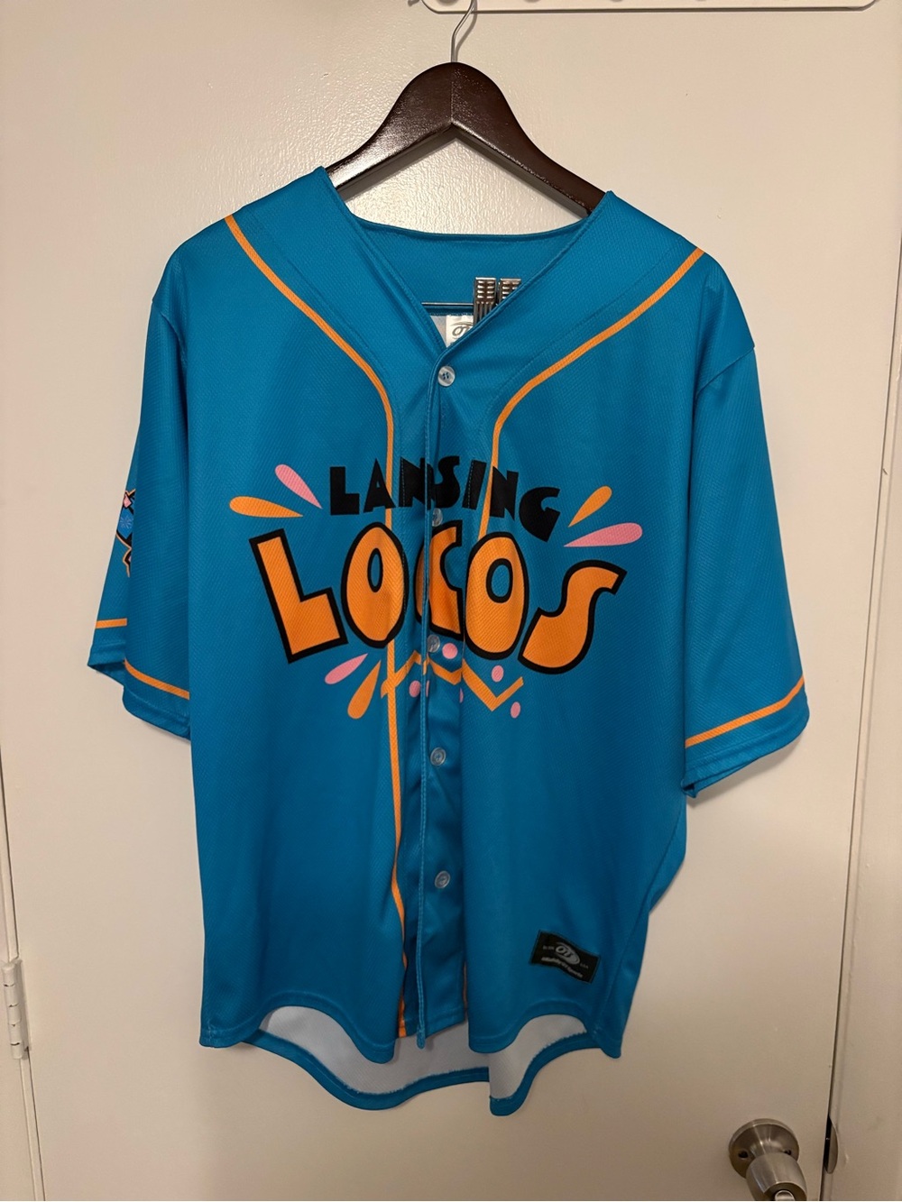 Lansing Locos Lugnuts Minor Leage Baseball Jersey - Picture 2 of 6